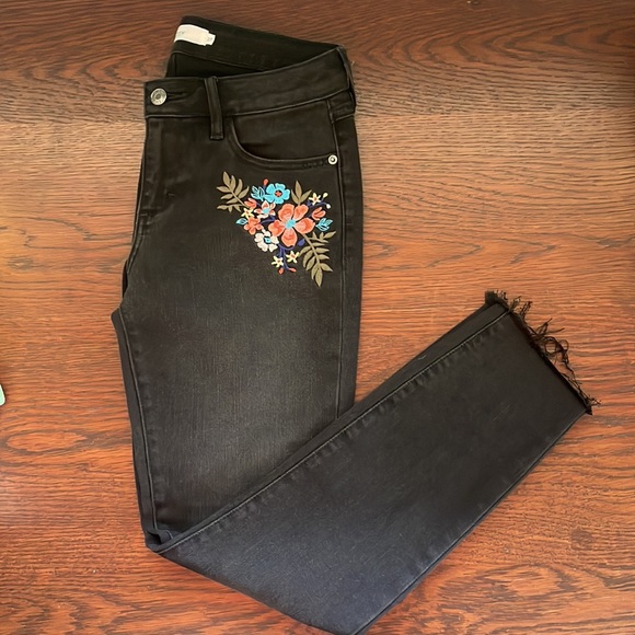 HIDDEN size 27 black jeans with floral embroidery - Picture 1 of 4